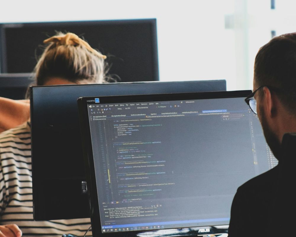 Developers working at their screens